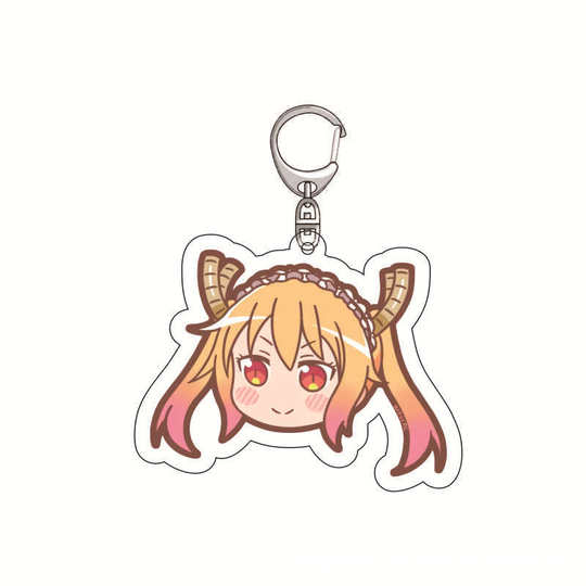Animation Surrounding Acrylic Keychain Kobayashi's Dragon Maid Campus Creative Jewelry Pendant