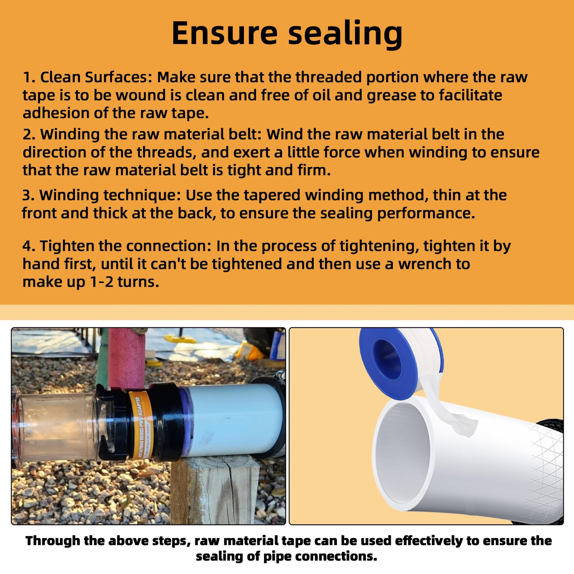 RV sewer hose connector adapter, ABS plastic terminal adapter, 3 inches 7.6cm