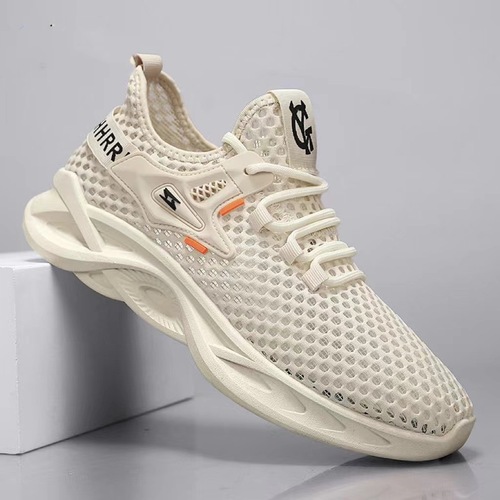 Summer Mesh Men's Athletic Shoes, Lightweight, Breathable, Low-Top Casual Shoes, Water-Resistant