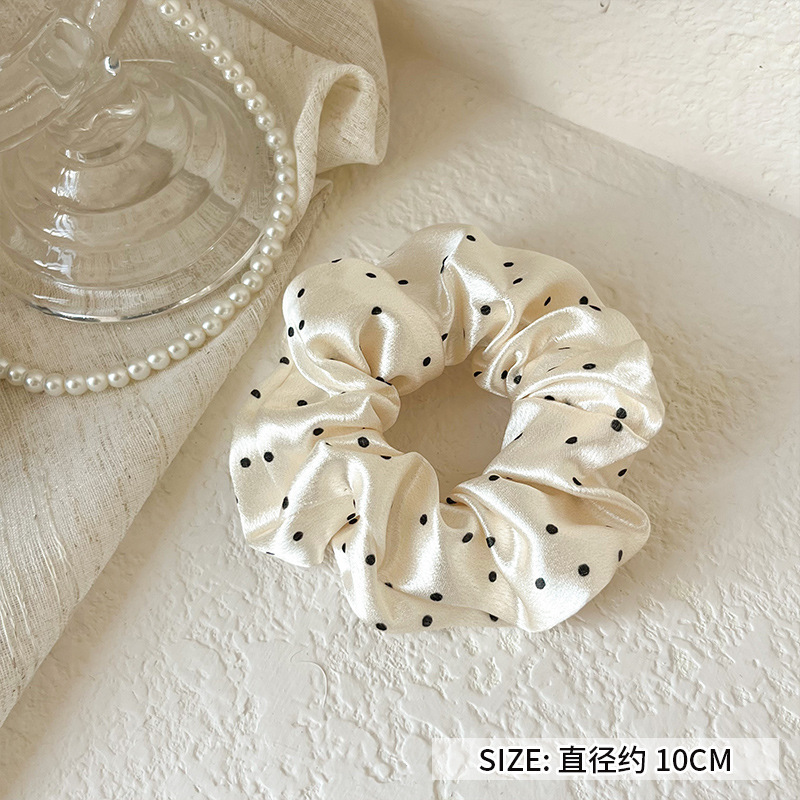 可爱红色小樱桃蕾丝大肠发圈女高级感百搭头饰扎头发大号春夏发绳|undefined