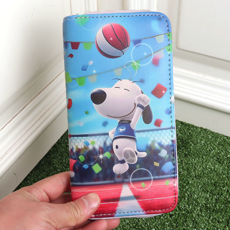 Monedero Snoopy de una pieza con envío directo, moderno, con múltiples ranuras para tarjetas, para niños y niñas