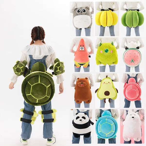 Wholesale New Children's Ski Plush Ski Protective Gear Waterproof and Anti-Fall Plush Toy Turtle Ski Butt Pad