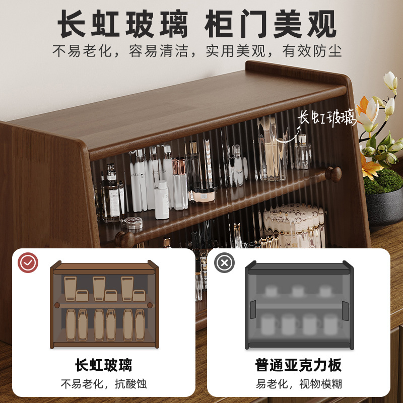 Caja de almacenamiento de cosméticos de escritorio de madera maciza estante de escritorio gabinete de almacenamiento de artículos diversos escritorio de oficina mostrador de mano gabinete