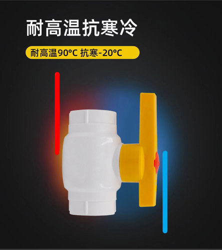 PPR large flow steel core ball valve 4 minutes/6 minutes/1 inch PPR steel core ball valve 40 50 copper core ball valve water pipe accessories
