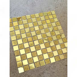 墙贴水晶马赛克瓷砖背景墙镜面水晶玻璃KTV客厅包厢柱子立体