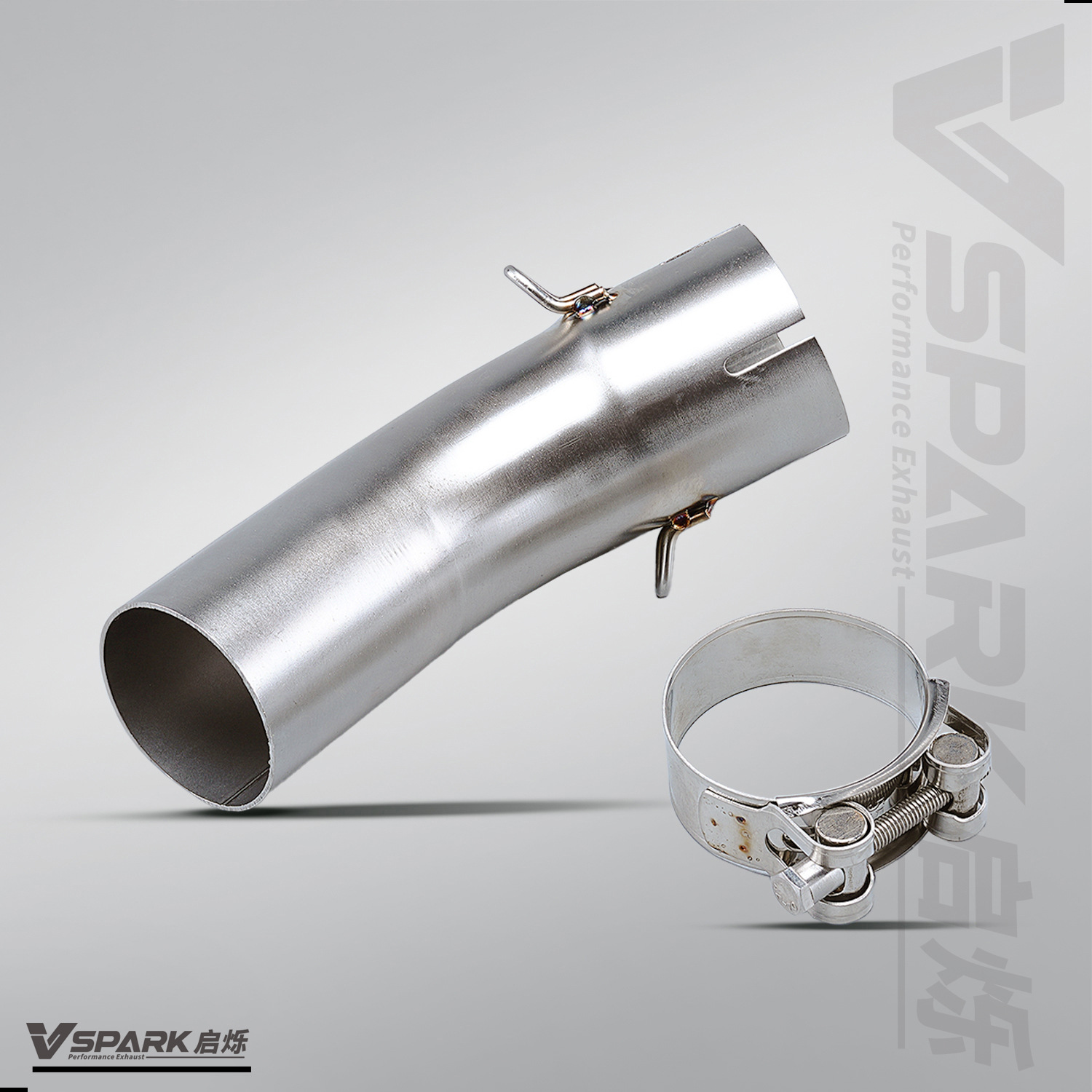 Suitable for Kawasaki Motorcycle Zx4R/Rr Exhaust Pipe Middle and Front Section Titanium Alloy Front Section Non-Destructive Modification Straight up