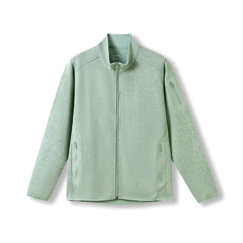 【抓绒王者】FW25全新配色！男女全拉链中间层抓绒开衫小立领外套|undefined