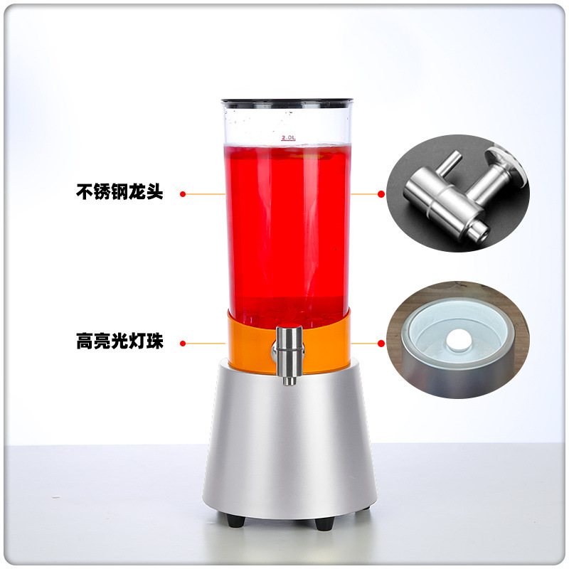 Xinyuan Cannon de cerveza de barril con grifo Contenedor de barril de Cola de 3L Cannon de barril luminoso Barra de barril de cerveza de red de 3 litros dedicado