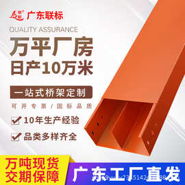 防火电缆桥架 槽盒200x150喷塑阻燃喷涂槽式大跨距分隔金属电线槽