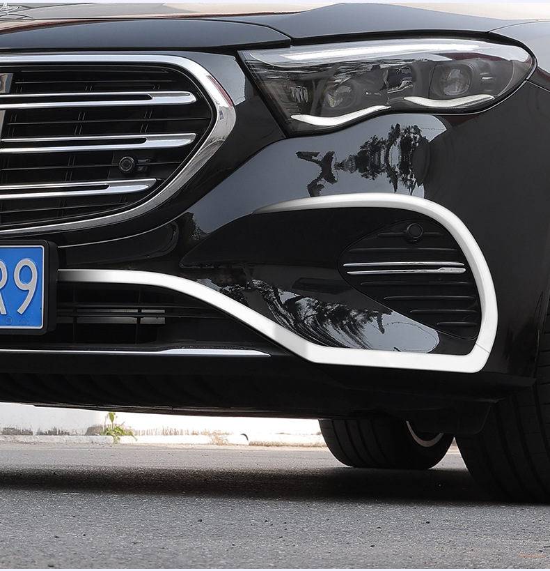 Suitable for 24-25 Models of Mercedes-Benz E-Class E300L Front Bumper Bright Strip Electroplated Decorative Strip E260L Anti-Collision Protection Strip Modification