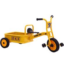 幼儿园三轮车儿童脚踏车幼教2-8岁单双人多人协力车转转车橡胶轮