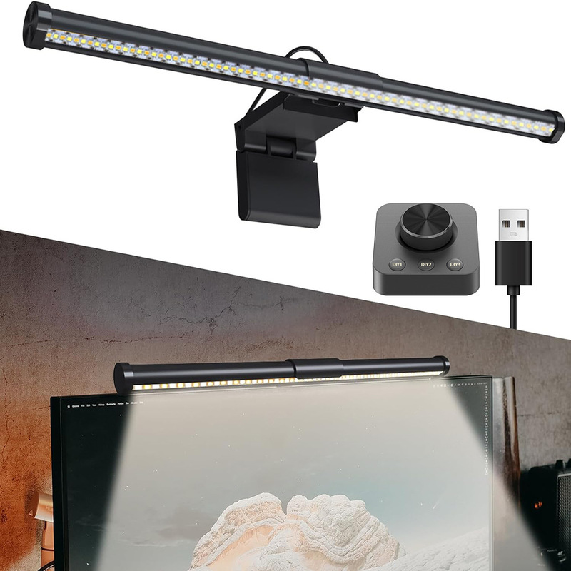 LED Remote Control Display Screen Hanging Lamp Laptop Computer Supplementary Lamp Eye Protection Anti-Blue Light Stroboscopic Table Lamp LED Remote Control Display Screen Hanging Lamp Laptop Computer Supplementary Lamp Eye Protection Anti-Blue Light Stroboscopic Table Lamp