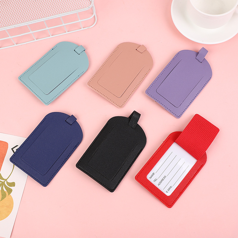 Equipaje de embarque de viaje etiqueta anti-perdida listado letrero de viaje etiqueta de decoración de equipaje etiqueta de negocios pequeña