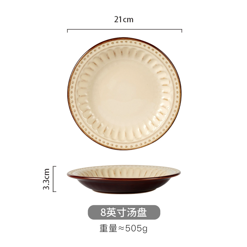 Japanese-style ceramic deep dish, 7–8.5-inch serving bowl, assorted patterns, slight imperfections