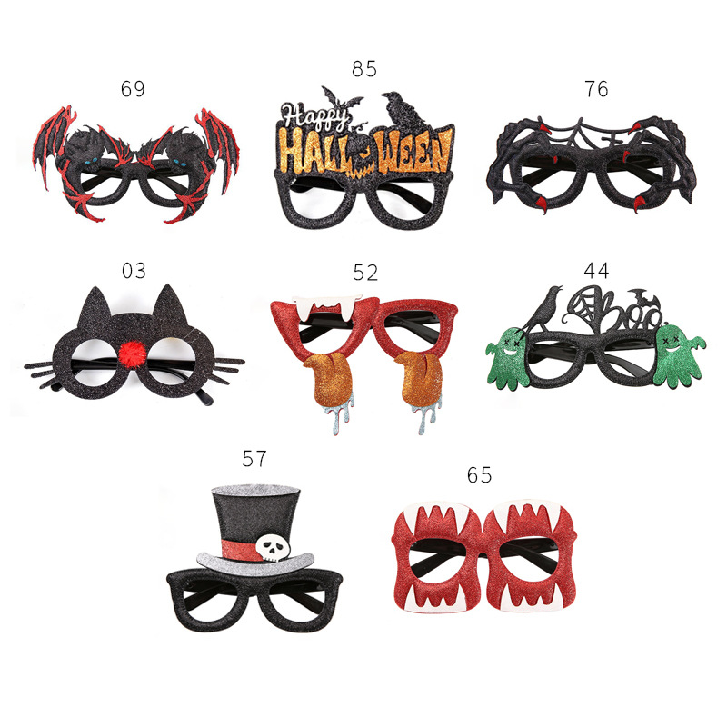 Transfronterizos gafas de Halloween conjuntos de gafas de fiestas decoración de fotos fantasmas props festivos mágicos extraños gafas de regalo