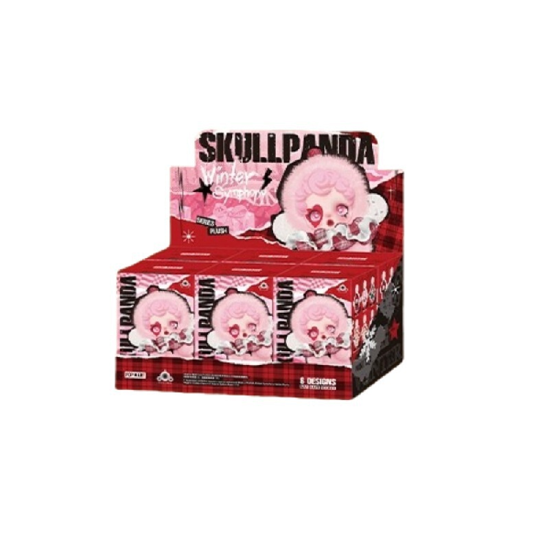 POPMART 泡泡玛特 SKULLPANDA冬日乐章系列SP搪胶脸毛绒公仔盲盒|undefined