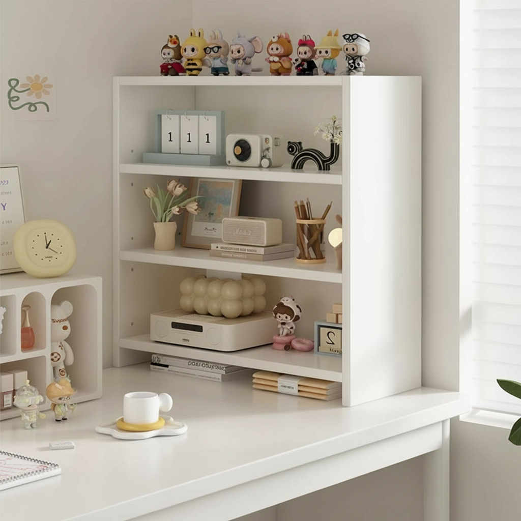 Estante de escritorio estante de almacenamiento simple estante de clasificación de escritorio estante de exhibición de dormitorio estante de exhibición multicapa