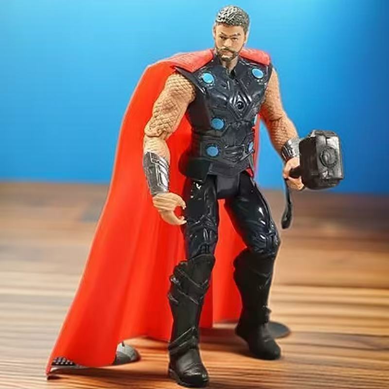 アベンジャーズフィギュアキャプテンアメリカスパイダーマンアイアンマンレッドジャイアントライトレス人形モデル装飾品卸売|undefined