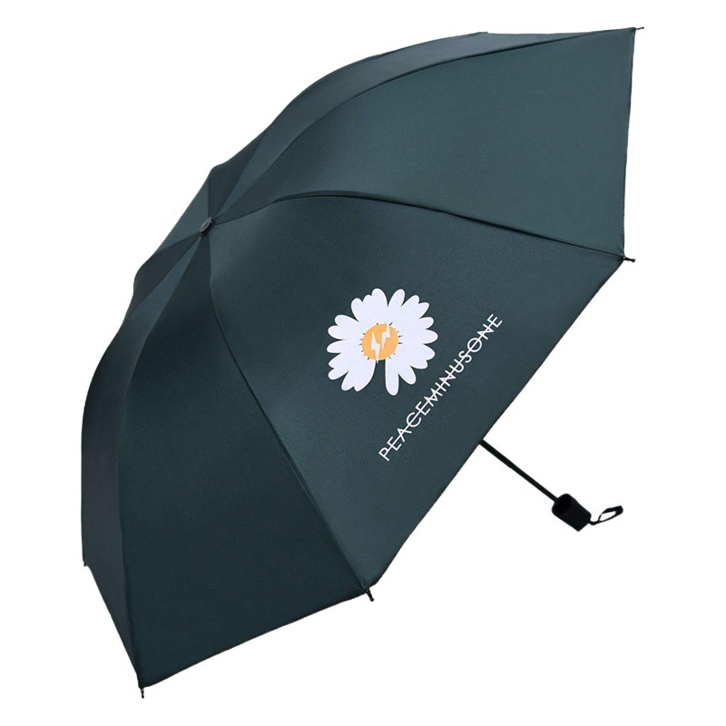 Fully Automatic Fruit Umbrella 70% off Uv Protection Daisy Thickeneded Vinyl Umbrella Uv Bear Pattern Parasol