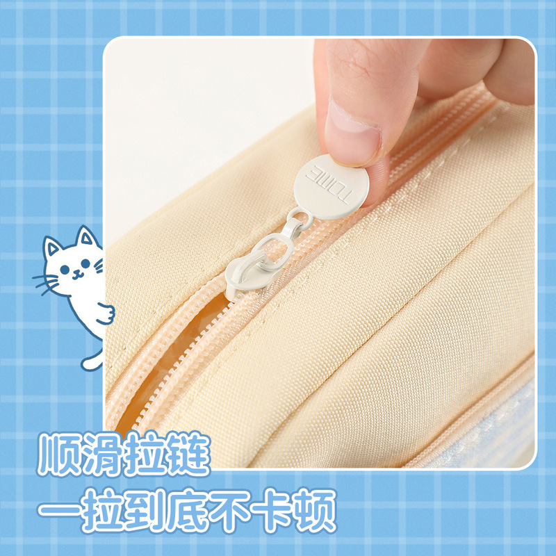 TOME チェック柄シリーズ 女の子筆袋 小学生 中学生 文具バッグ かわいい鉛筆バッグ卸売|undefined