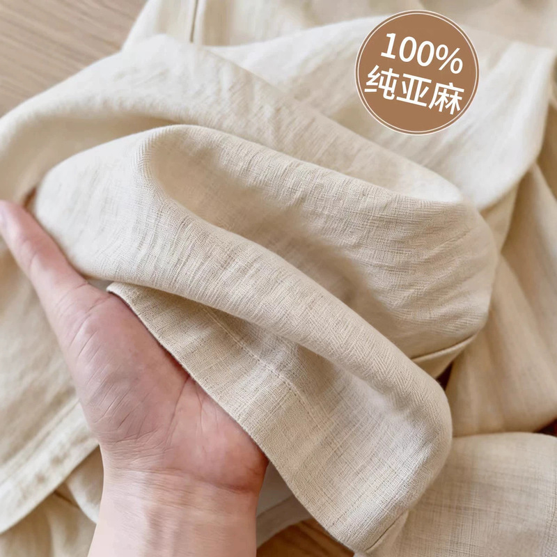 100% Linen Women's Pants, Summer Thin Style, Loose and Breathable, Light Luxury, High-End Old Money Style Casual Pants 100% Linen Women's Pants, Summer Thin Style, Loose and Breathable, Light Luxury, High-End Old Money Style Casual Pants