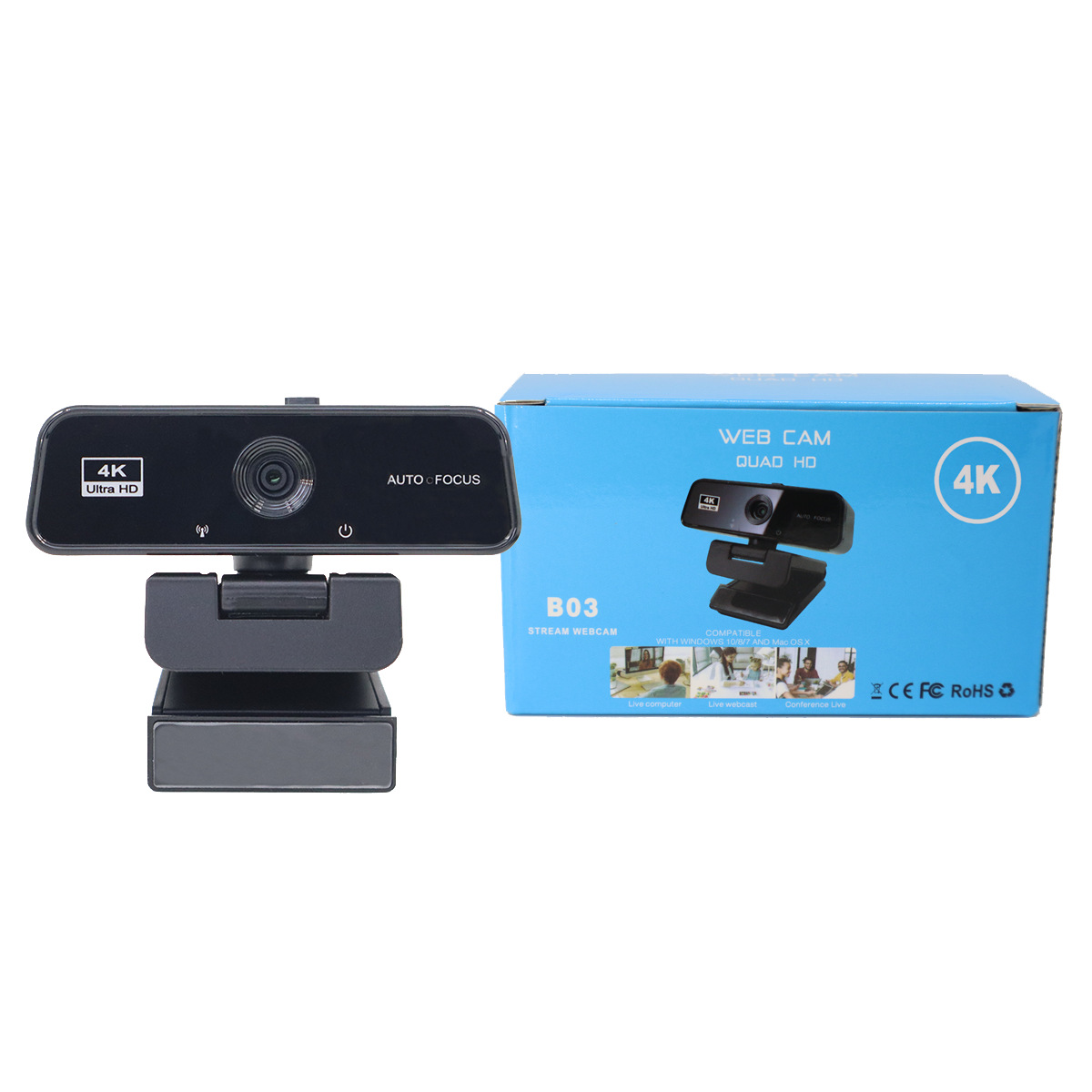 4K-Auto-Focus-Webcam mit USB-Anschluss