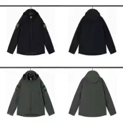 Cross-Border 25 Stone Island Hard Shell Top-Tier 3L-TC Fabric Outdoor Hooded Jacket Coat Unisex