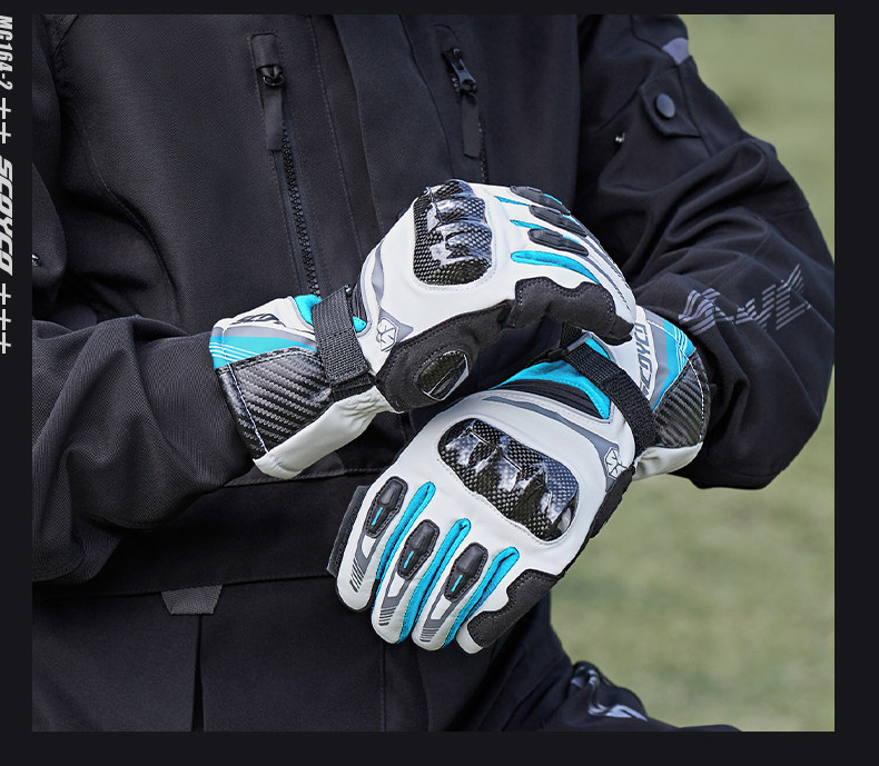 Saiyu Motorcycle Riding Gloves for Men, Autumn and Winter, Warm, Waterproof, Windproof, Anti-fall, Motorcycle Racing Gear for Women 164