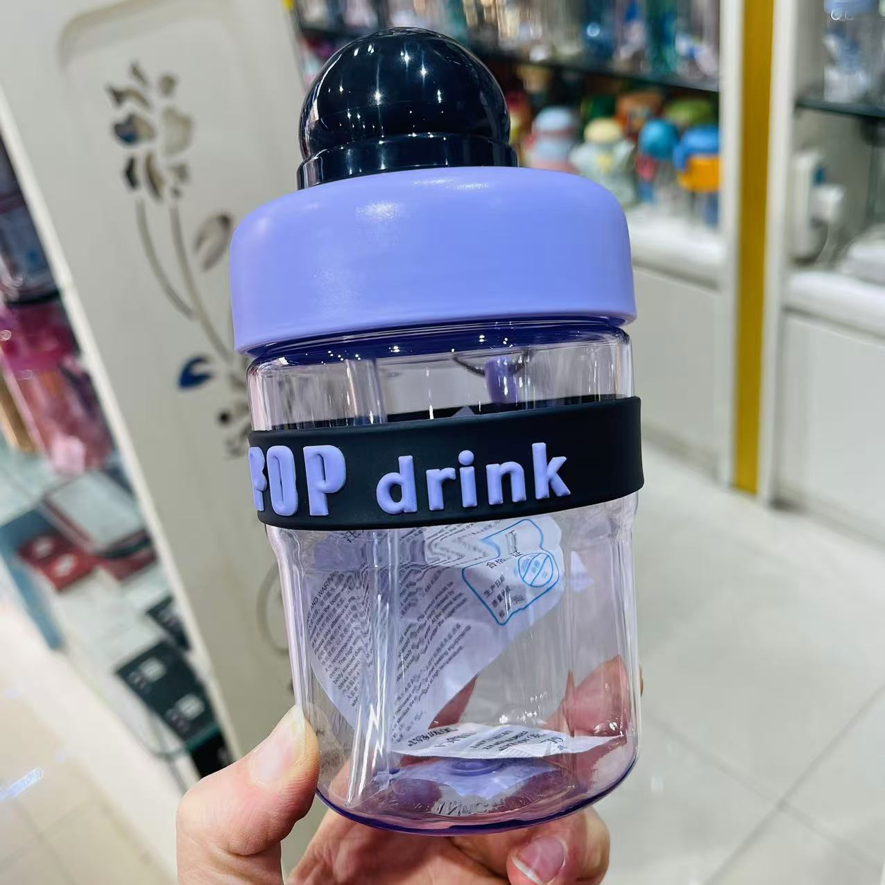 Jin Shixin estudiantes portátiles de gran capacidad de verano hervidor de agua taza de café 550ml taza de cuerda taza de grasa