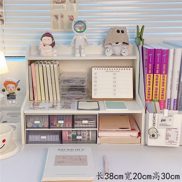 Estante de almacenamiento de escritorio tipo cajón Escritorio de oficina papelería organización artefacto cosméticos almacenamiento rack armario al por mayor