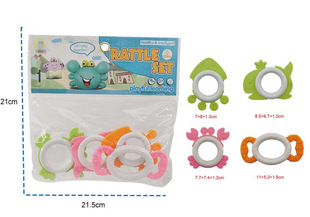 Newborn Baby Hand Rattle Toy 0-1 Year Old Baby Educational Early Education Grasping Chewable Teether UL 143757