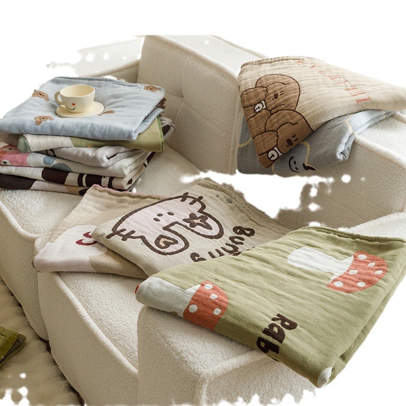 Saugstarkes Vierlagiges Baumwollmusselin Badetuch Für Babys_voghion.com
