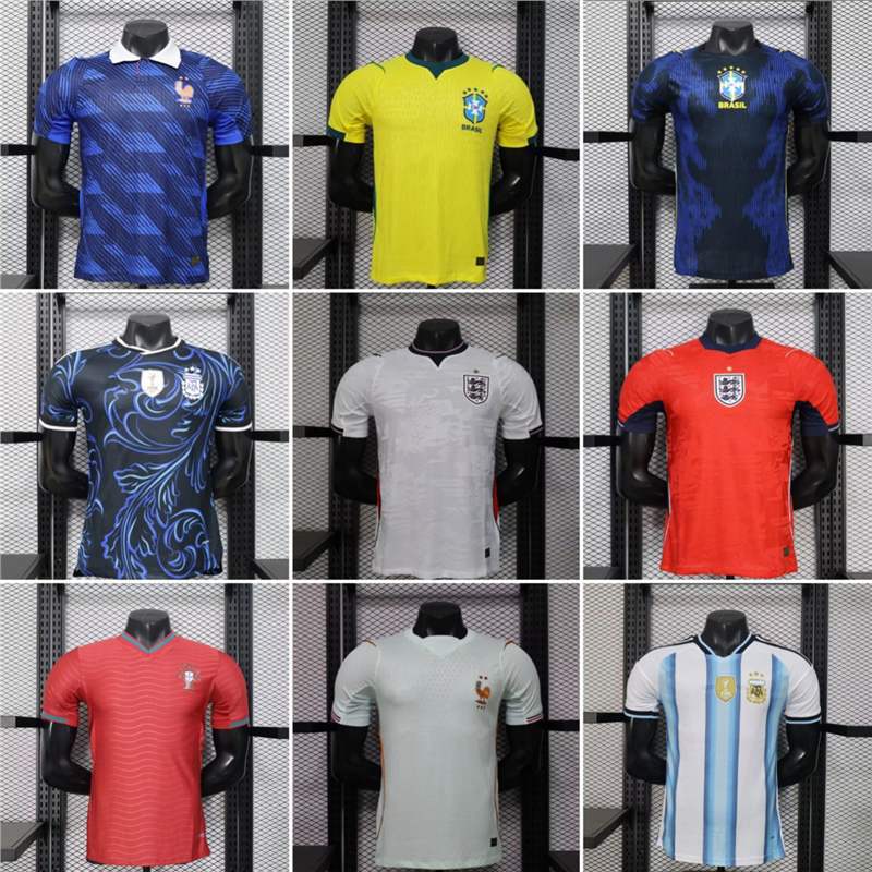 26-27 New Player National Team Jerseys Brazil Mexico France Portugal Argentina Germany