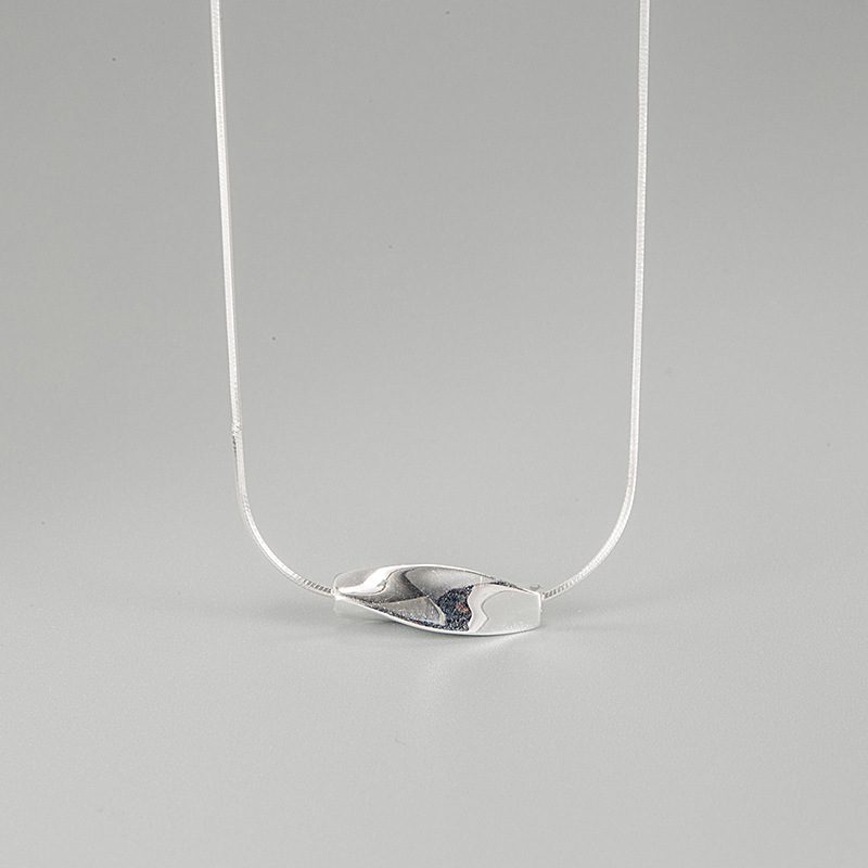 925 Sterling Silver Pendant Material Pendant Necklace, Long Necklace, Necklace Classification 925 Sterling Silver Plating Geometric Pendant Necklace Long Necklace Necklace