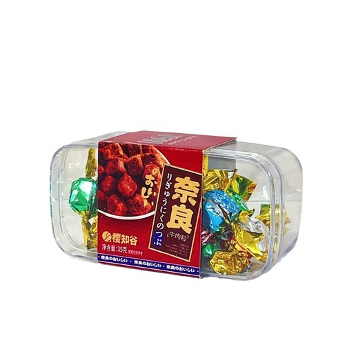 Sakura no Tani Nara Beef Granules Spicy Five-Spice Satay Mixed Flavor Box Packaging Beef Jerky Snack Gift