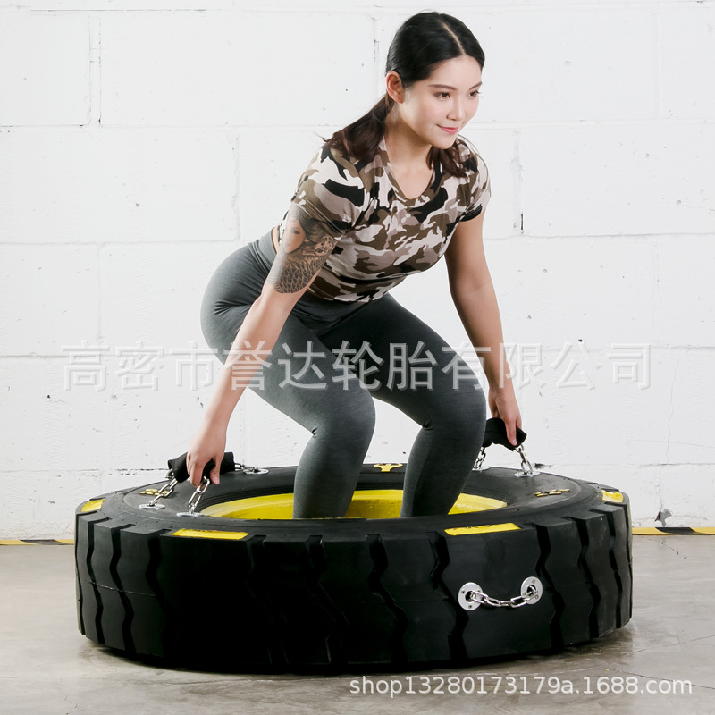 40 50 60 80 100kg 健身房健身轮胎 训练锻炼轮胎 带描绘带把手