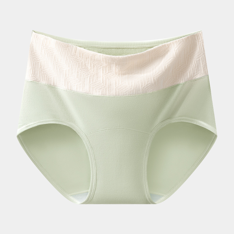 Ladies de cintura alta, algodón de algodón puro, antibacteriano, sin costuras, abdomen, caderas, barriga pequeña, pantalones cortos para niñas, talla grande, refrescante