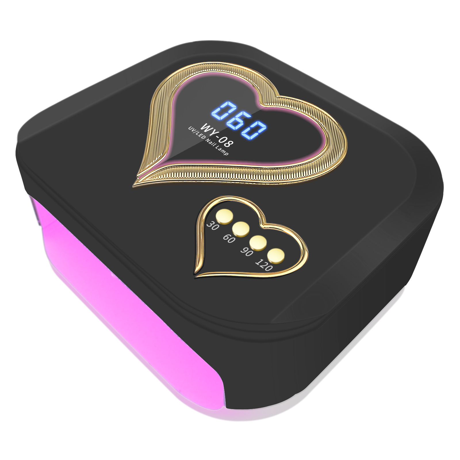 Lámpara de manicuras de almacenamiento inalámbrico transfronteriza, inducción inteligente, lámpara de horneado de almacenamiento de mano no negra, lámpara de fototerapia de uñas especial para manicuras