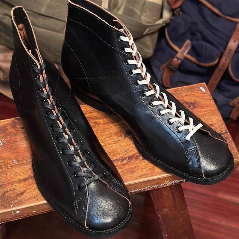 American-style short-faced retro leather boots, handmade shoes, unisex boxing boots, high-top short boots, work boots, Martin boots American-style short-faced retro leather boots, handmade shoes, unisex boxing boots, high-top short boots, work boots, Martin boots