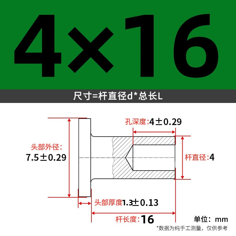 【メーカー直販】GB873GB875 半中空アルミリベット M2-M6 カーリングと開花 大量割引|undefined