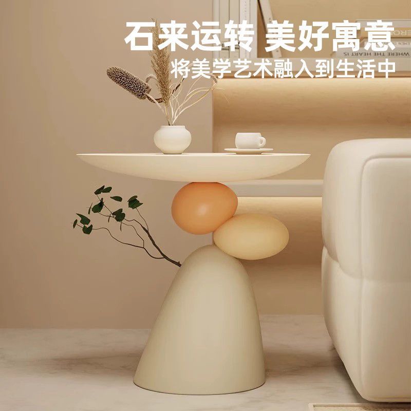 Stone Comes to Life, Living Room Floor-Standing Ornaments, Cream-Style Sofa, Coffee Table, High-End Home Storage Decorations