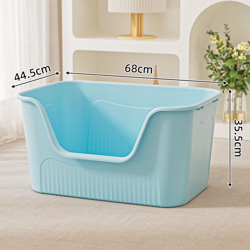 特大抗スプラッシュ猫トイレ子猫特大オープン猫トイレ猫トイレペット用品卸売|undefined