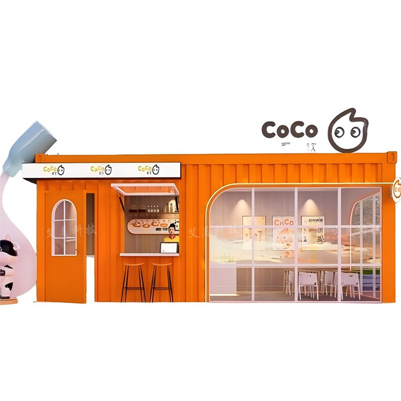 Nuevo contenedor en línea tienda móvil de venta de planificación y diseño de bloques comerciales de puntos escénicos quiosque de venta de boletos