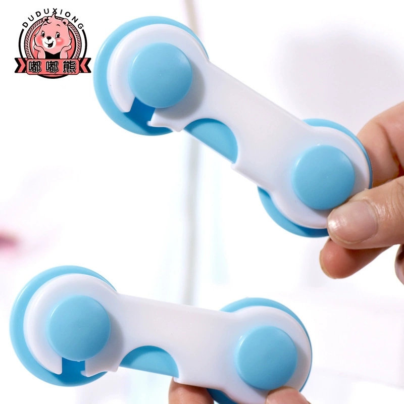 Dudu Bear для безопасности детей Многофункциональный замок для безопасности ребенка с защитой от защемки ручной ящик дверь шкафа складной замок для безопасности детей