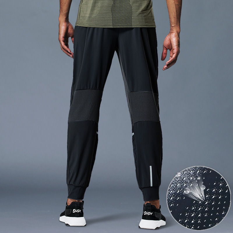 Pantalones deportivos, seda de hielo para hombre, delgado, de secado rápido y transpirable, verano, verano, entrenamiento de fitness tejido, pantalones de baloncesto para correr