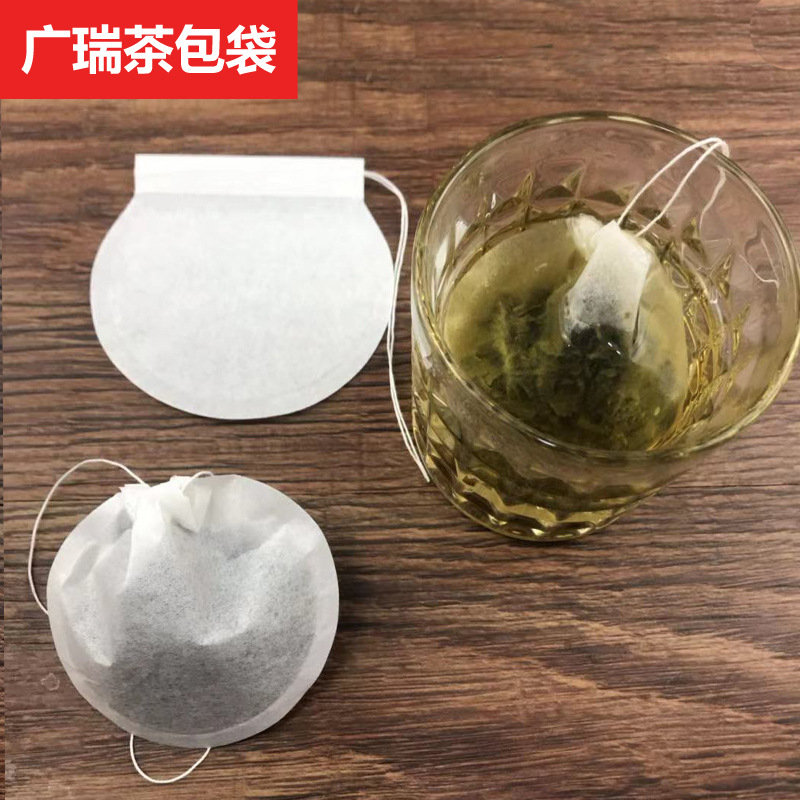 新品濾紙圓形茶葉包裝袋茶包袋一次性泡茶袋 抽線咖啡藥粉過濾袋