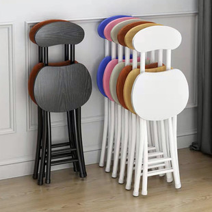 Folding Chair Household Dining Chair Simple Chair Leisure Backrest Chair Dormitory Stool Balcony Chair Portable Adult Rack