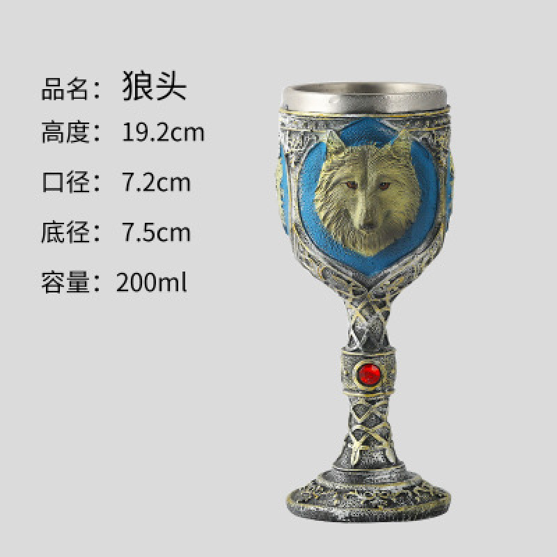 Caballero de acero inoxidable tazas de cerveza vintage tazas de whisky creativas de relieve de resina decoración tazas personales