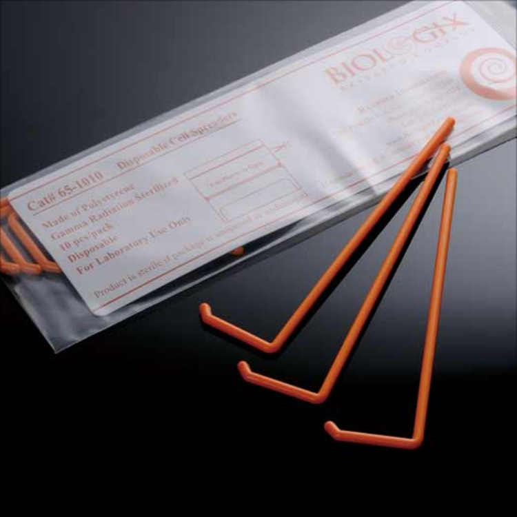 65-1010巴罗克L型聚苯乙烯灭菌细胞推刮器10个/袋