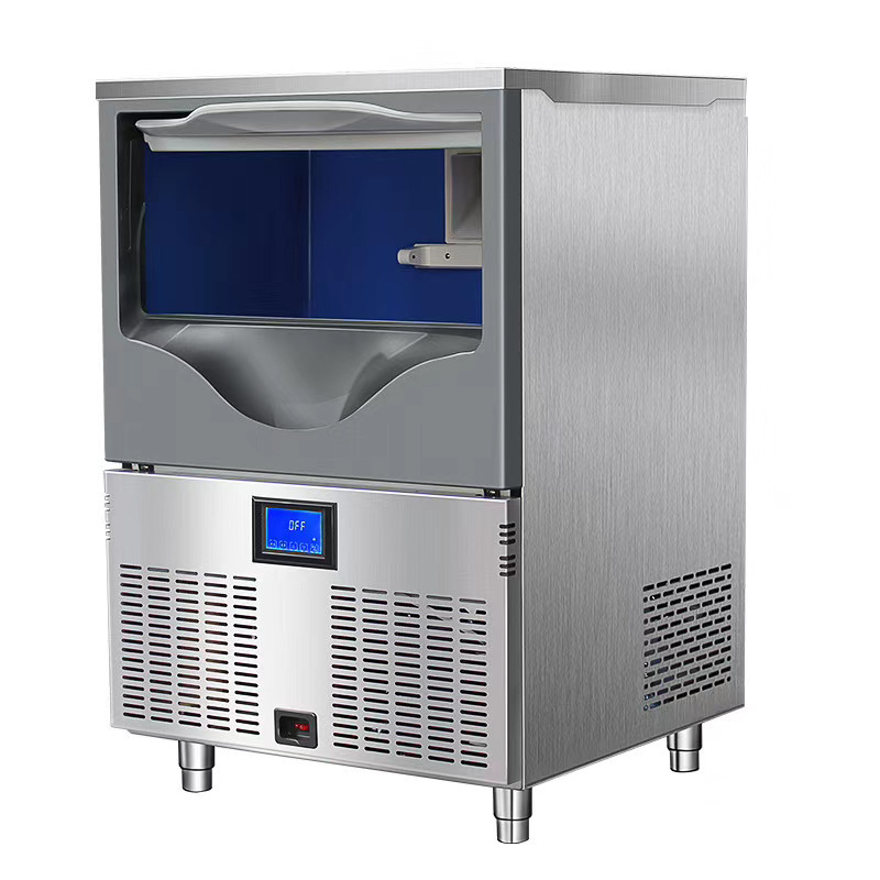 100公斤实验雪花制冰机全自动颗粒碎冰机医院科研卫生级304不锈钢